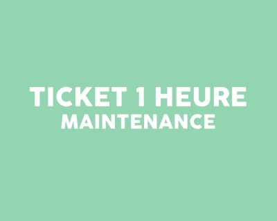 Ticket intervention 1 heure