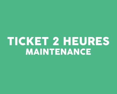 Ticket intervention 2 heures