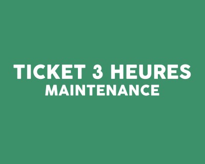Ticket intervention 3 heures